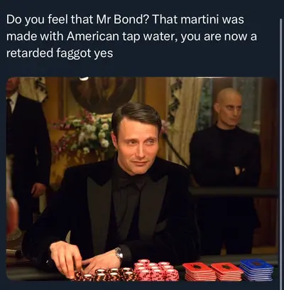 Le Chiffre Bond Villain Tap Water