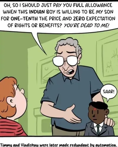 Indian Boy Cheaper Son Outsourcing Joke