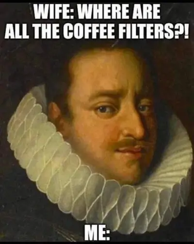 Renaissance Man Used Coffee Filters