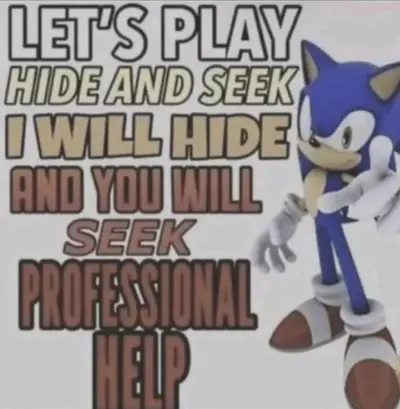 Sonic Hide And Seek Therapy Joke
