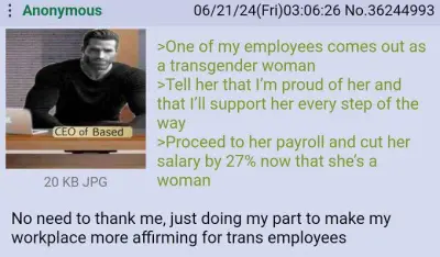 CEO of Based Trans Pay Gap