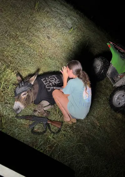 East Side Gangster Donkey With AK
