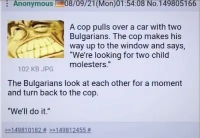 Bulgarians Agree to Help Cop
